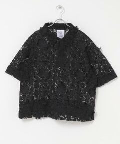 URBAN RESEARCH DOORS / アーバンリサーチ ドアーズ シャツ・ブラウス | LAYAS　LACE SKIPPER SHORT-SLEEVE PULLOVER