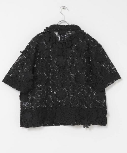URBAN RESEARCH DOORS / アーバンリサーチ ドアーズ シャツ・ブラウス | LAYAS　LACE SKIPPER SHORT-SLEEVE PULLOVER | 詳細6