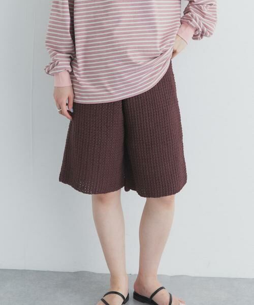 URBAN RESEARCH DOORS / アーバンリサーチ ドアーズ ショート・ハーフ・半端丈パンツ | 『別注』AFLOAH×DOORS　KNIT SHORT PANTS | 詳細1