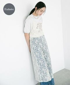 URBAN RESEARCH DOORS / アーバンリサーチ ドアーズ ワンピース | 『別注』ElisaNovelli×DOORS　レースキャミワンピース