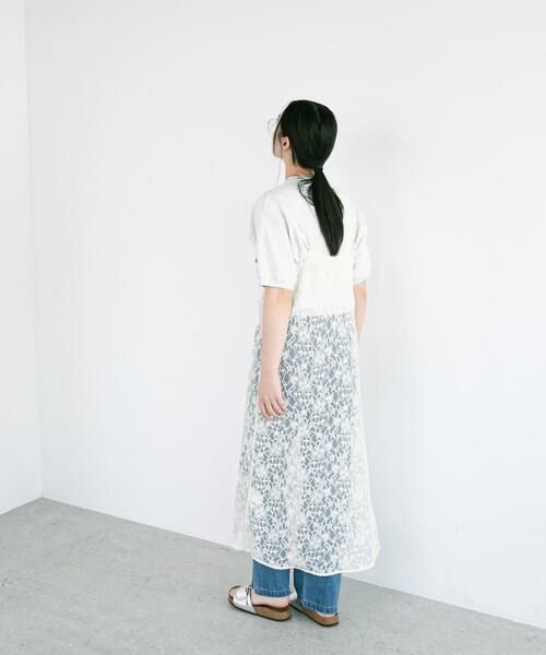 URBAN RESEARCH DOORS / アーバンリサーチ ドアーズ ワンピース | 『別注』ElisaNovelli×DOORS　レースキャミワンピース | 詳細4