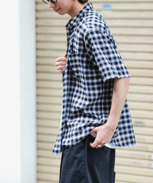 URBAN RESEARCH DOORS / アーバンリサーチ ドアーズ シャツ・ブラウス | FORK&SPOON　コットンレーヨンチェックシャツ | 詳細3