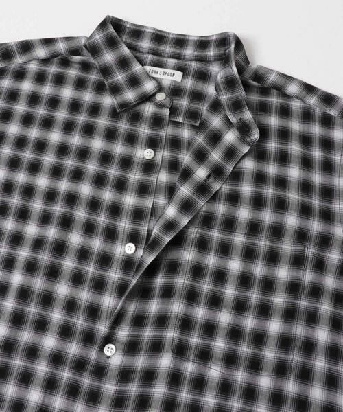URBAN RESEARCH DOORS / アーバンリサーチ ドアーズ シャツ・ブラウス | FORK&SPOON　コットンレーヨンチェックシャツ | 詳細7