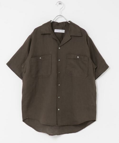 URBAN RESEARCH DOORS / アーバンリサーチ ドアーズ シャツ・ブラウス | FORK&SPOON　フレンチリネンオープンカラーショートスリーブシャツ | 詳細12
