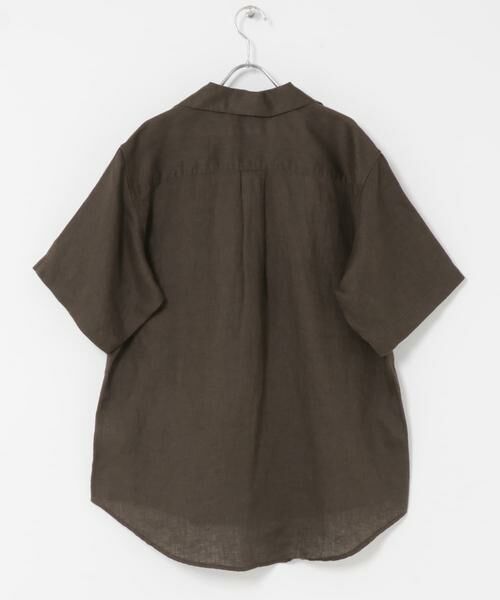 URBAN RESEARCH DOORS / アーバンリサーチ ドアーズ シャツ・ブラウス | FORK&SPOON　フレンチリネンオープンカラーショートスリーブシャツ | 詳細13