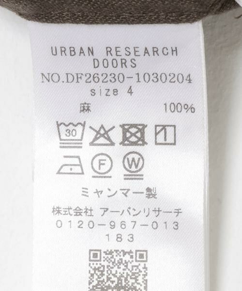 URBAN RESEARCH DOORS / アーバンリサーチ ドアーズ シャツ・ブラウス | FORK&SPOON　フレンチリネンオープンカラーショートスリーブシャツ | 詳細15