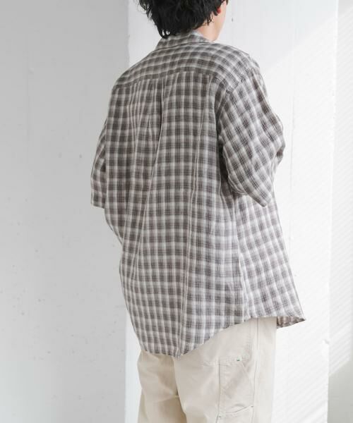 URBAN RESEARCH DOORS / アーバンリサーチ ドアーズ シャツ・ブラウス | FORK&SPOON　フレンチリネンオープンカラーショートスリーブシャツ | 詳細30