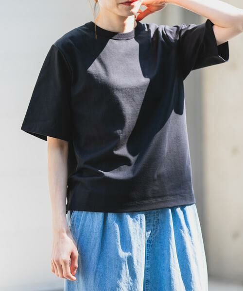 URBAN RESEARCH DOORS / アーバンリサーチ ドアーズ Tシャツ | FORK&SPOON　BASIC5/S T-SHIRTS（ブラック）