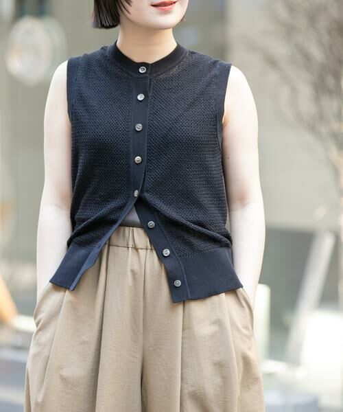 URBAN RESEARCH DOORS / アーバンリサーチ ドアーズ ベスト | FORK&SPOON　フロントボタンニットベスト | 詳細1