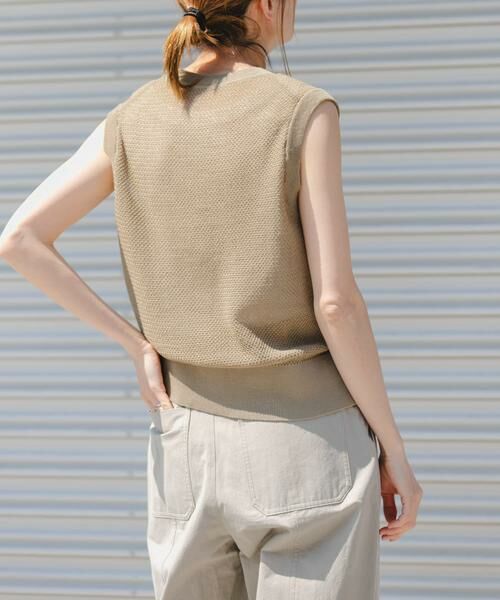 URBAN RESEARCH DOORS / アーバンリサーチ ドアーズ ベスト | FORK&SPOON　フロントボタンニットベスト | 詳細7