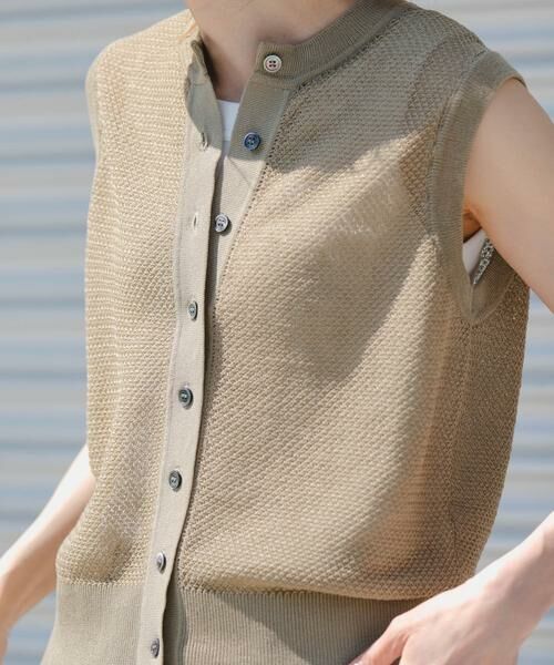 URBAN RESEARCH DOORS / アーバンリサーチ ドアーズ ベスト | FORK&SPOON　フロントボタンニットベスト | 詳細10