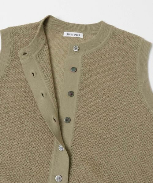 URBAN RESEARCH DOORS / アーバンリサーチ ドアーズ ベスト | FORK&SPOON　フロントボタンニットベスト | 詳細14