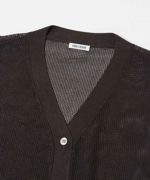 URBAN RESEARCH DOORS / アーバンリサーチ ドアーズ カーディガン・ボレロ | FORK&SPOON　ペーパーニットカーディガン | 詳細8