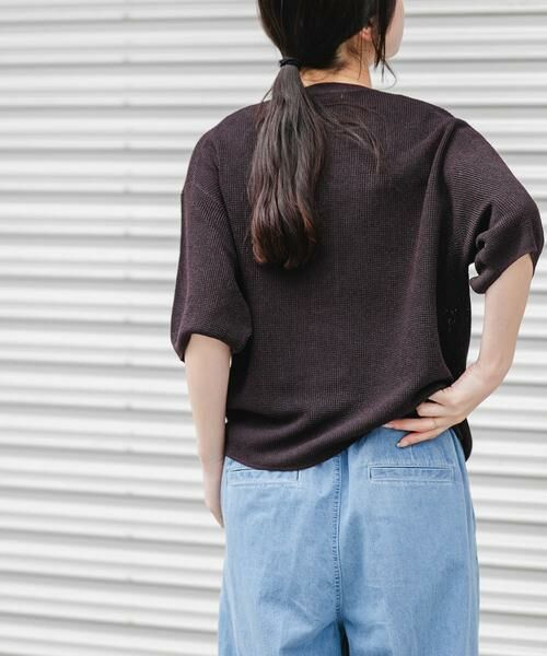 URBAN RESEARCH DOORS / アーバンリサーチ ドアーズ ニット・セーター | FORK&SPOON　ペーパーニットヘンリーネックプルオーバー | 詳細5