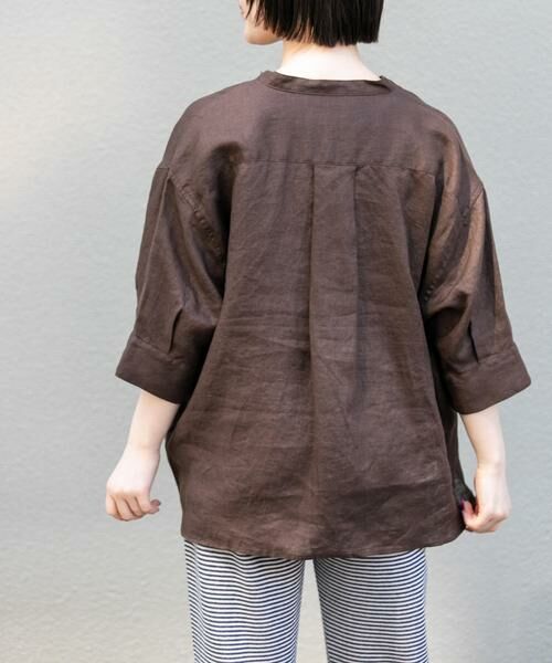 URBAN RESEARCH DOORS / アーバンリサーチ ドアーズ シャツ・ブラウス | FORK&SPOON　フレンチリネンショートスリーブシャツ | 詳細3