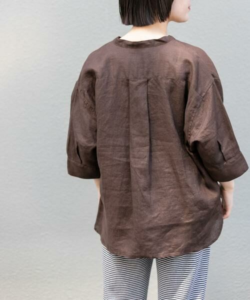 URBAN RESEARCH DOORS / アーバンリサーチ ドアーズ シャツ・ブラウス | FORK&SPOON　フレンチリネンショートスリーブシャツ | 詳細4