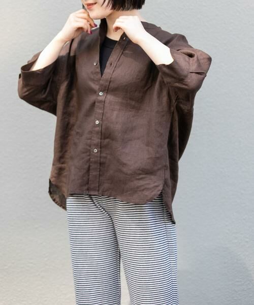 URBAN RESEARCH DOORS / アーバンリサーチ ドアーズ シャツ・ブラウス | FORK&SPOON　フレンチリネンショートスリーブシャツ | 詳細7