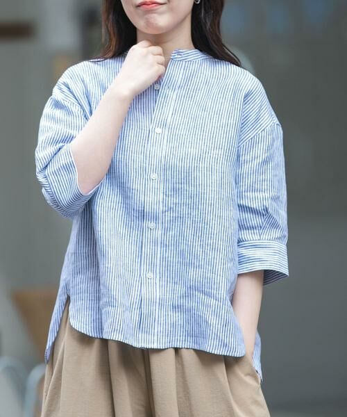 URBAN RESEARCH DOORS / アーバンリサーチ ドアーズ シャツ・ブラウス | FORK&SPOON　フレンチリネンショートスリーブシャツ | 詳細13