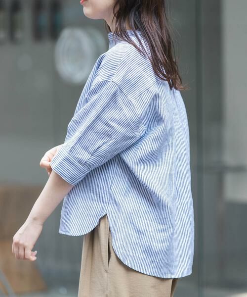 URBAN RESEARCH DOORS / アーバンリサーチ ドアーズ シャツ・ブラウス | FORK&SPOON　フレンチリネンショートスリーブシャツ | 詳細15