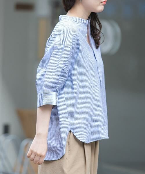 URBAN RESEARCH DOORS / アーバンリサーチ ドアーズ シャツ・ブラウス | FORK&SPOON　フレンチリネンショートスリーブシャツ | 詳細17