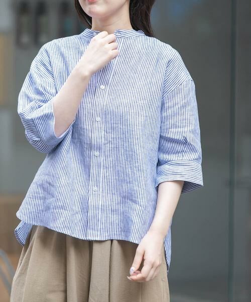 URBAN RESEARCH DOORS / アーバンリサーチ ドアーズ シャツ・ブラウス | FORK&SPOON　フレンチリネンショートスリーブシャツ | 詳細18