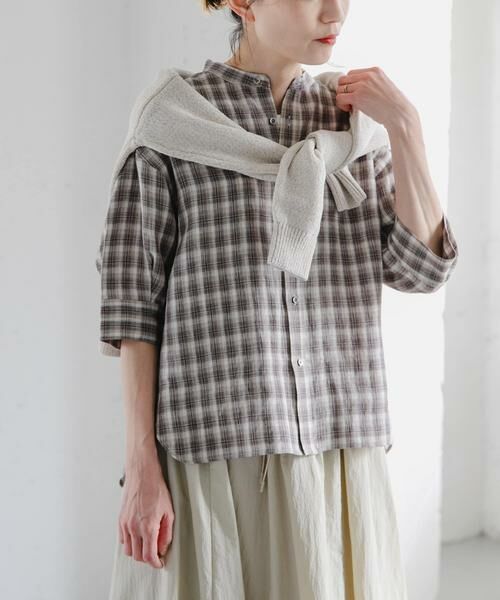 URBAN RESEARCH DOORS / アーバンリサーチ ドアーズ シャツ・ブラウス | FORK&SPOON　フレンチリネンショートスリーブシャツ | 詳細23