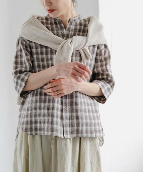 URBAN RESEARCH DOORS / アーバンリサーチ ドアーズ シャツ・ブラウス | FORK&SPOON　フレンチリネンショートスリーブシャツ | 詳細24