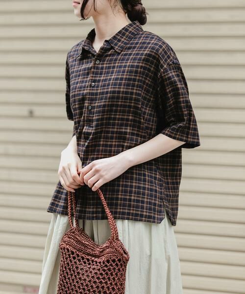 URBAN RESEARCH DOORS / アーバンリサーチ ドアーズ シャツ・ブラウス | FORK&SPOON　コットンレーヨンチェックシャツ | 詳細8