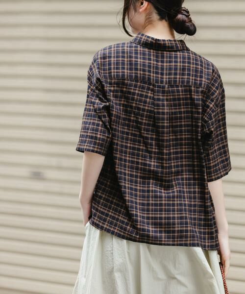 URBAN RESEARCH DOORS / アーバンリサーチ ドアーズ シャツ・ブラウス | FORK&SPOON　コットンレーヨンチェックシャツ | 詳細10