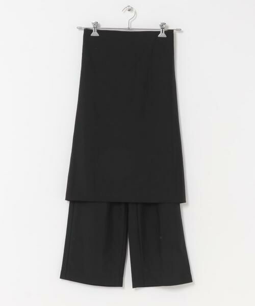 URBAN RESEARCH DOORS / アーバンリサーチ ドアーズ その他パンツ | FORK&SPOON　レイヤードエプロンパンツ（ブラック）