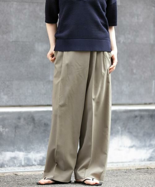 URBAN RESEARCH DOORS / アーバンリサーチ ドアーズ その他パンツ | FORK&SPOON　フロントラップパンツ（ベージュ）