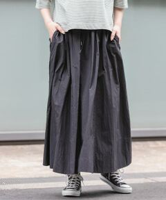 URBAN RESEARCH DOORS / アーバンリサーチ ドアーズ スカート | FORK&SPOON　ナイロンギャザースカート