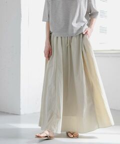 URBAN RESEARCH DOORS / アーバンリサーチ ドアーズ スカート | FORK&SPOON　ナイロンギャザースカート