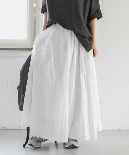 URBAN RESEARCH DOORS / アーバンリサーチ ドアーズ スカート | FORK&SPOON　ナイロンギャザースカート | 詳細2
