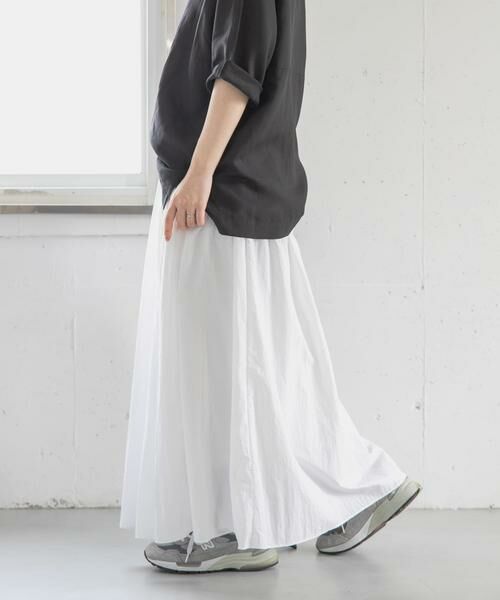 URBAN RESEARCH DOORS / アーバンリサーチ ドアーズ スカート | FORK&SPOON　ナイロンギャザースカート | 詳細3