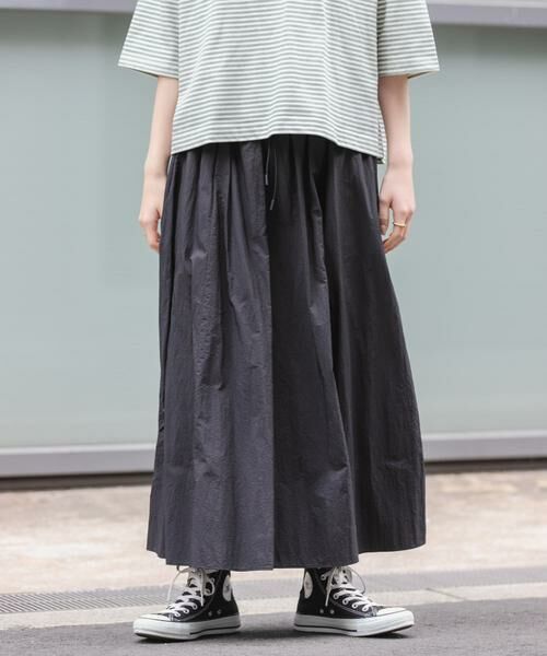 URBAN RESEARCH DOORS / アーバンリサーチ ドアーズ スカート | FORK&SPOON　ナイロンギャザースカート | 詳細11