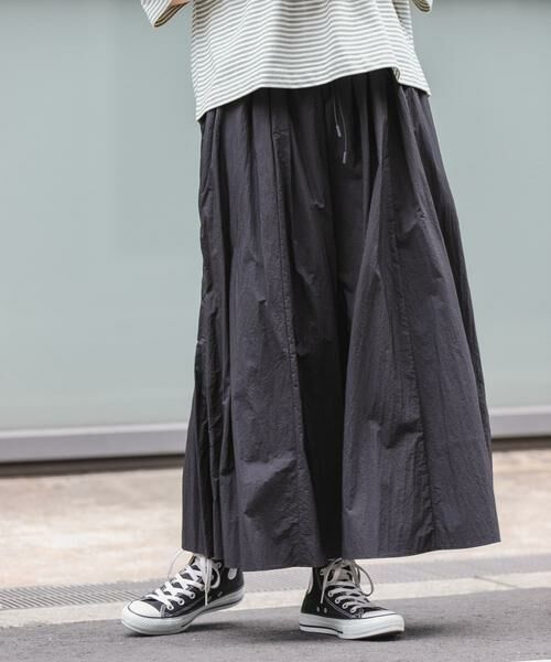 URBAN RESEARCH DOORS / アーバンリサーチ ドアーズ スカート | FORK&SPOON　ナイロンギャザースカート | 詳細12