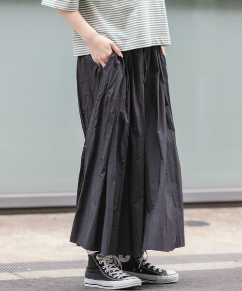 URBAN RESEARCH DOORS / アーバンリサーチ ドアーズ スカート | FORK&SPOON　ナイロンギャザースカート | 詳細16
