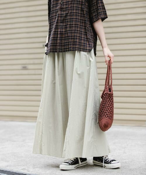 URBAN RESEARCH DOORS / アーバンリサーチ ドアーズ スカート | FORK&SPOON　ナイロンギャザースカート | 詳細30