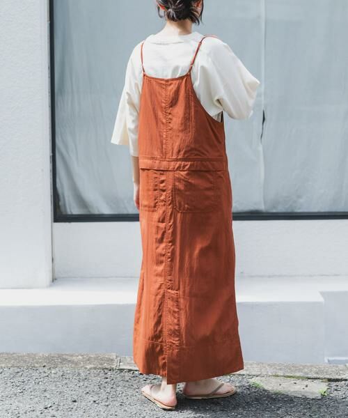URBAN RESEARCH DOORS / アーバンリサーチ ドアーズ ワンピース | FORK&SPOON　5ポケットジャンパースカート（オレンジ）