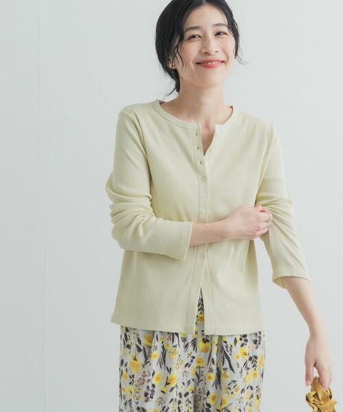 URBAN RESEARCH DOORS / アーバンリサーチ ドアーズ カーディガン・ボレロ | リブボタンカットカーディガン | 詳細2