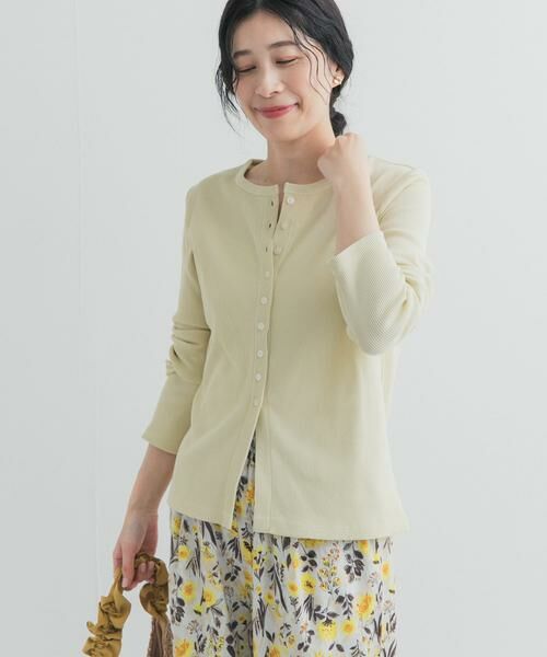 URBAN RESEARCH DOORS / アーバンリサーチ ドアーズ カーディガン・ボレロ | リブボタンカットカーディガン | 詳細4