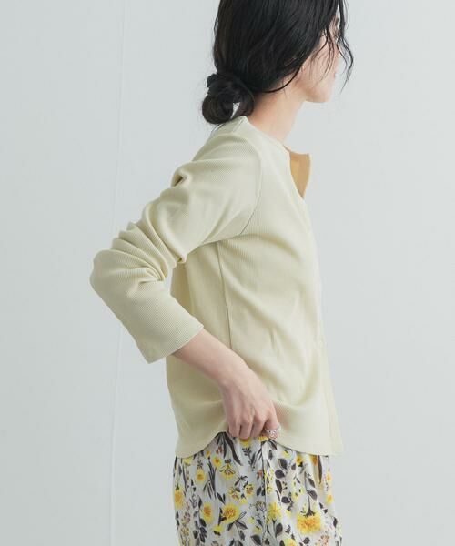 URBAN RESEARCH DOORS / アーバンリサーチ ドアーズ カーディガン・ボレロ | リブボタンカットカーディガン | 詳細5