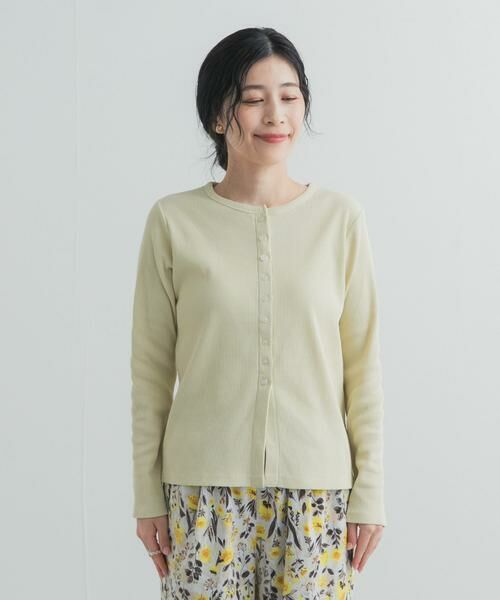 URBAN RESEARCH DOORS / アーバンリサーチ ドアーズ カーディガン・ボレロ | リブボタンカットカーディガン | 詳細8