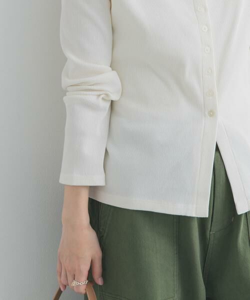 URBAN RESEARCH DOORS / アーバンリサーチ ドアーズ カーディガン・ボレロ | リブボタンカットカーディガン | 詳細18