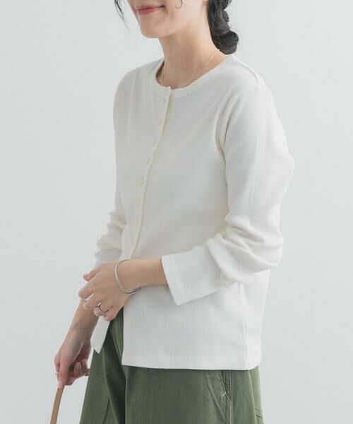 URBAN RESEARCH DOORS / アーバンリサーチ ドアーズ カーディガン・ボレロ | リブボタンカットカーディガン | 詳細20