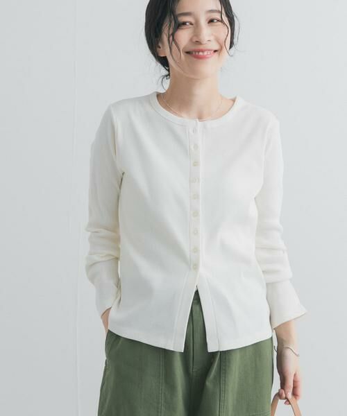 URBAN RESEARCH DOORS / アーバンリサーチ ドアーズ カーディガン・ボレロ | リブボタンカットカーディガン | 詳細21