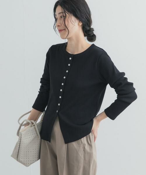 URBAN RESEARCH DOORS / アーバンリサーチ ドアーズ カーディガン・ボレロ | リブボタンカットカーディガン | 詳細28