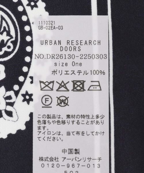 URBAN RESEARCH DOORS / アーバンリサーチ ドアーズ バンダナ・スカーフ | 大判ペイズリースカーフ | 詳細8
