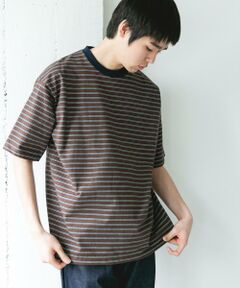 URBAN RESEARCH DOORS / アーバンリサーチ ドアーズ Tシャツ | プレーティングマルチボーダーTシャツ